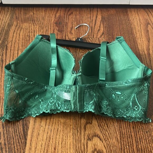 Parisian Intimates Green Lace Bra Size 40D New with Tags - Picture 5 of 5